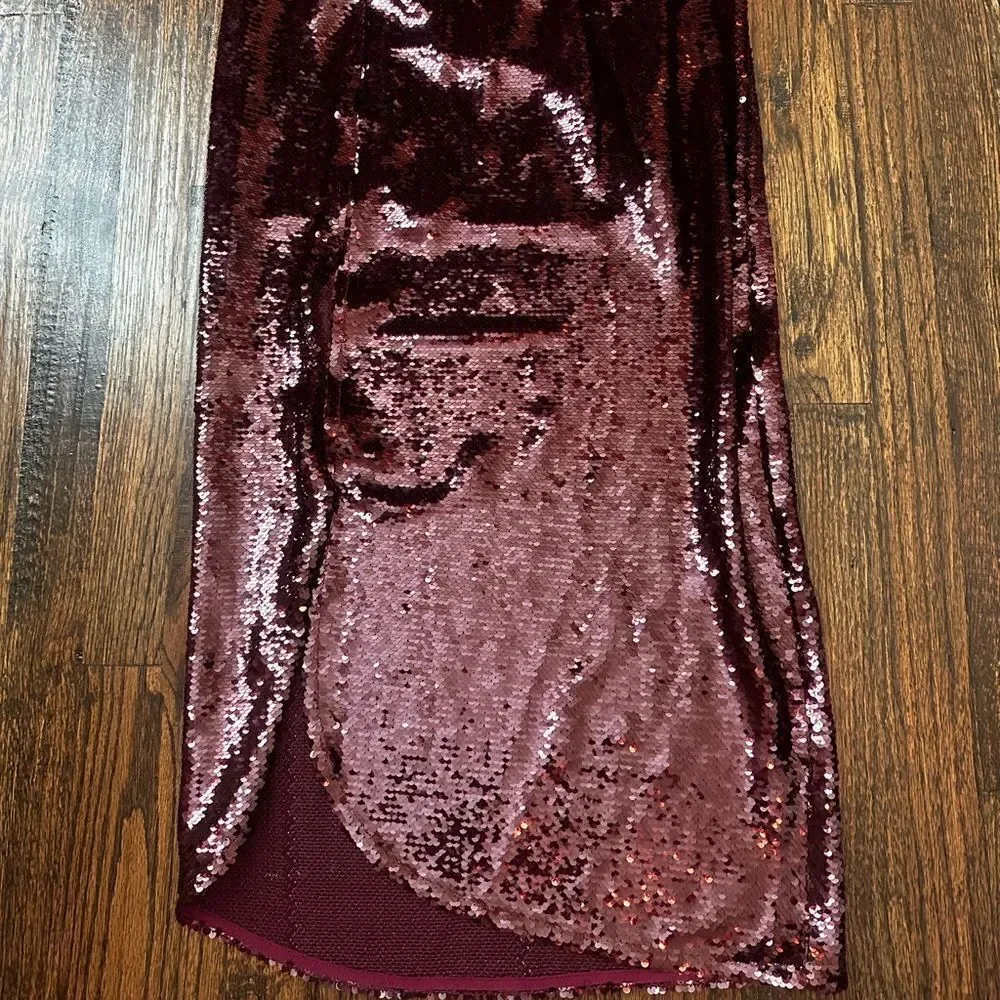All Saints Opal sequin-design midi skirt